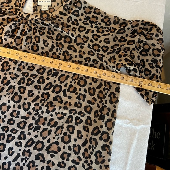 Ava & Viv Leopard Print Top - Picture 2 of 8